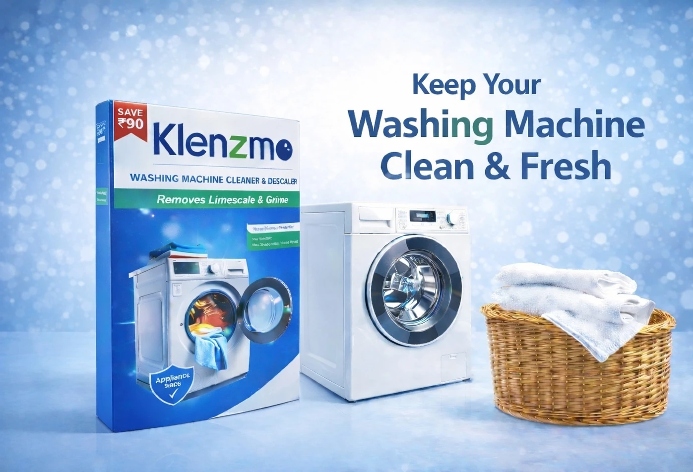 270-washine-machine-cleaner-and-descaler-for-front-and-top-load-original-imahk4j82r6ndhd4 Klenzmo Washine Machine cleaner and descaler for front and top load (Pack of3) Detergent Powder - Image 2