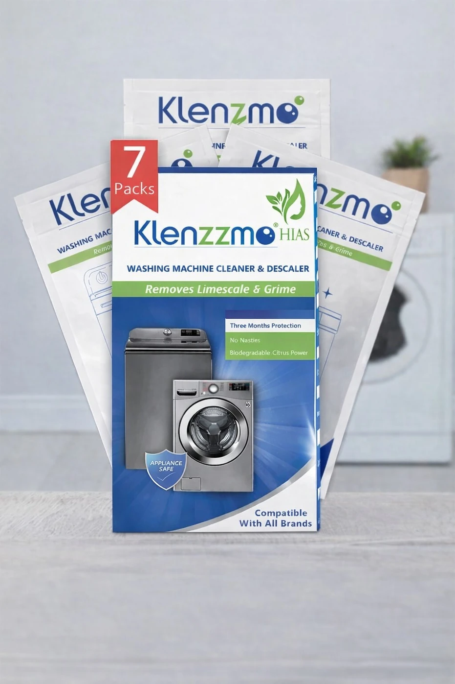 700-washine-machine-cleaner-and-descaler-for-front-and-top-load-original-imahjjxg7ucdxhhf Klenzmo Washine Machine cleaner and descaler for front and top load (100g Pack of 7) Detergent Powder